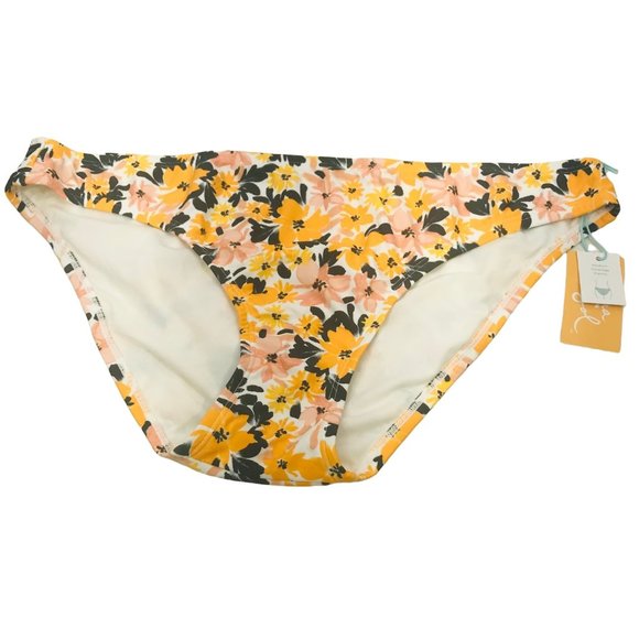 Kona Sol Women's Size Large 12-14 Medium Coverage Hipster Bikini Swim Bottom New - Picture 1 of 9